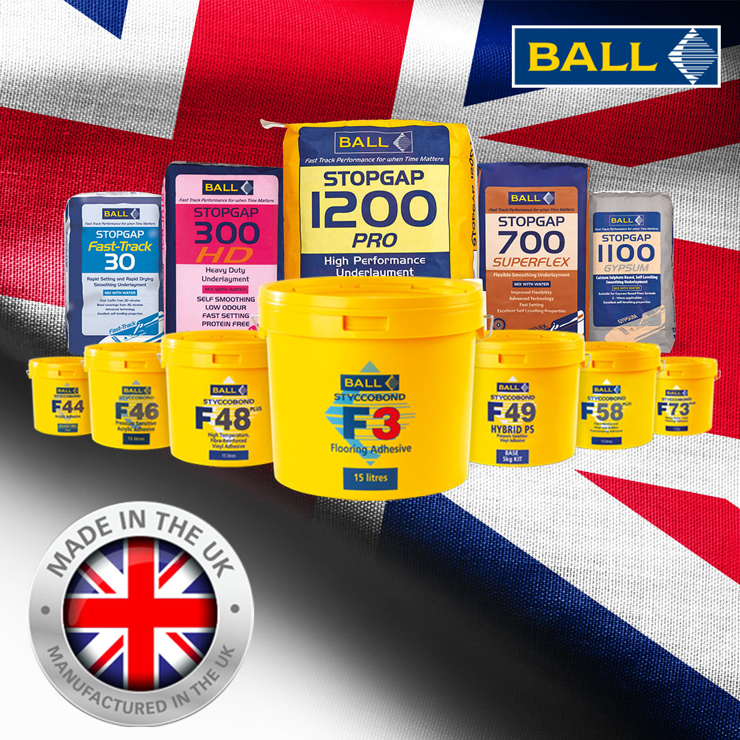 FBallUK's tweet photo. F. Ball products are manufactured right here in the UK within our purpose built manufacturing plants under stringent processes adhering to BS EN 9001 for Quality and BS EN ISO 14001 Environment.

A Great Finish Starts With F. Ball and Trust The Yellow Bucket. 💛💛👌🏻

#flooring https://t.co/Dy4oTW6utA