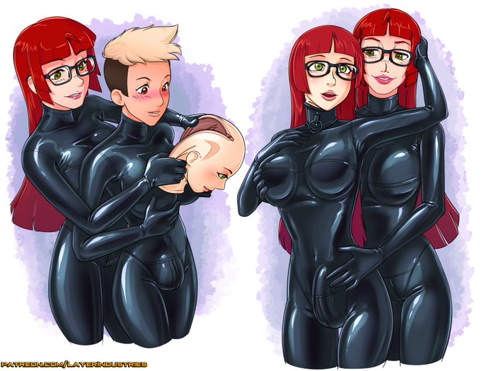 Kat and Josh and turning Josh into a rubbery Kat doll. 
At least it probably implies Kat likes herself