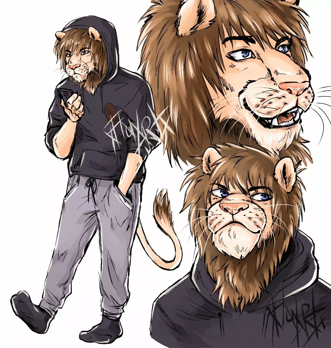xFlowArtx's tweet photo. Tried the TikTok fursona art challenge 
#fursona #furry #tiktok #artchallenge https://t.co/Rm4unSuHUk