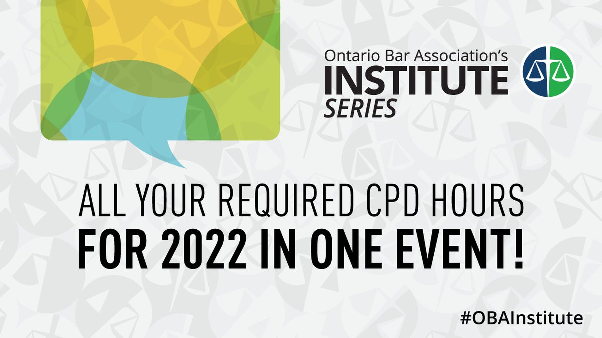 Ontario Bar Assoc. (OBAlawyers) Twitter