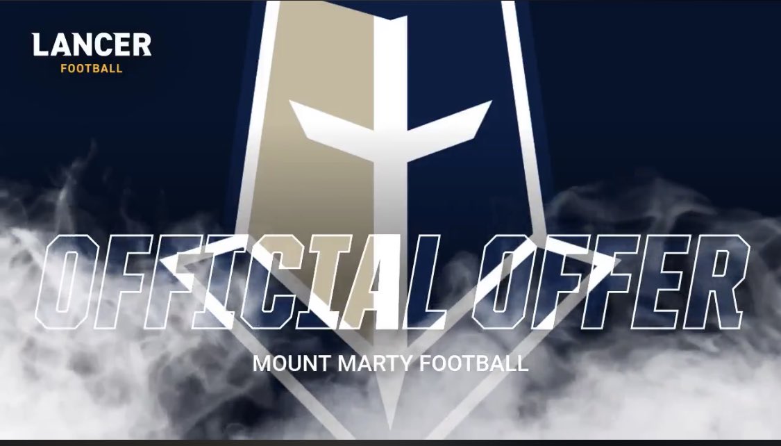Blessed to say that I have received another offer from Mount Marty Football.✨Big thanks to <a href="/CoachDonohoe/">Nick Donohoe</a> <a href="/MMULancersFB/">Mount Marty Football</a>