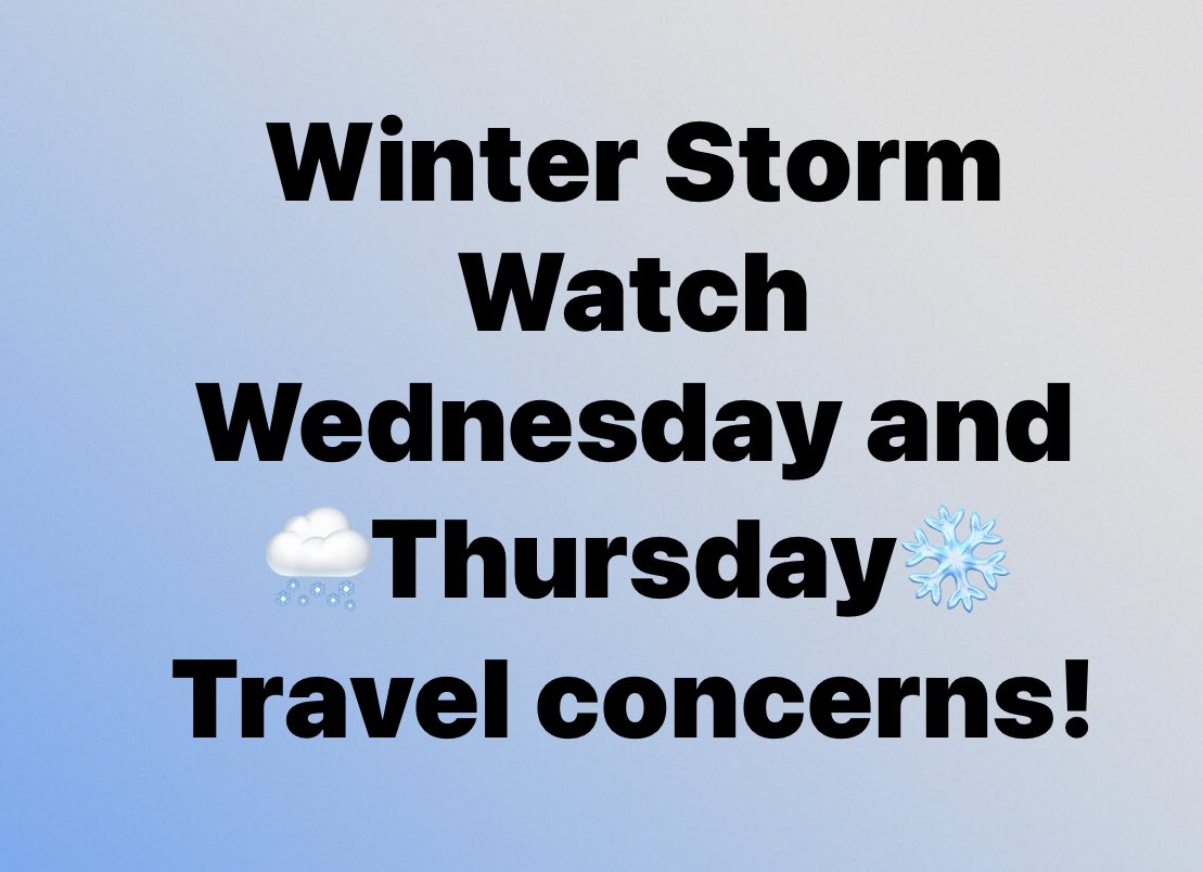 Ice and snow accumulations likely.  Stay tuned!
