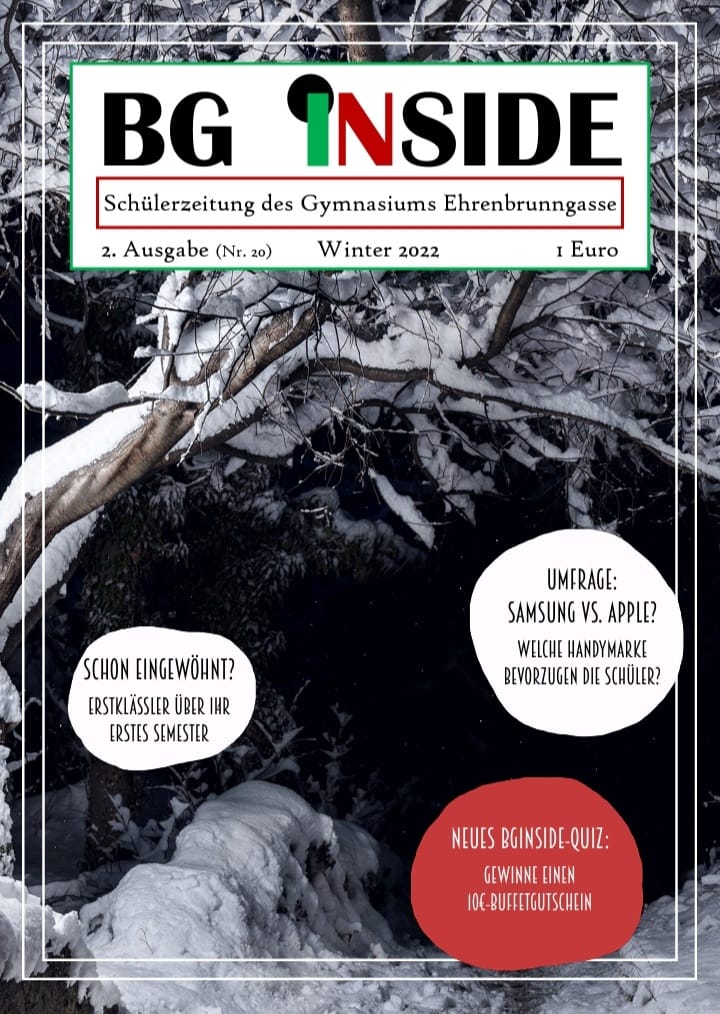 Unsere aktuelle Ausgabe der Schülerzeitung. Sichert euch noch schnell euer Exemplar!