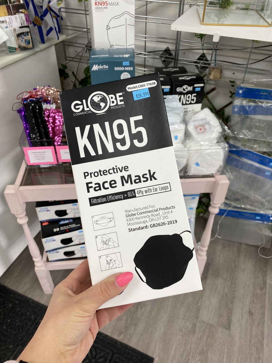 Mask update! Black KN95 Now in stock 😷💜