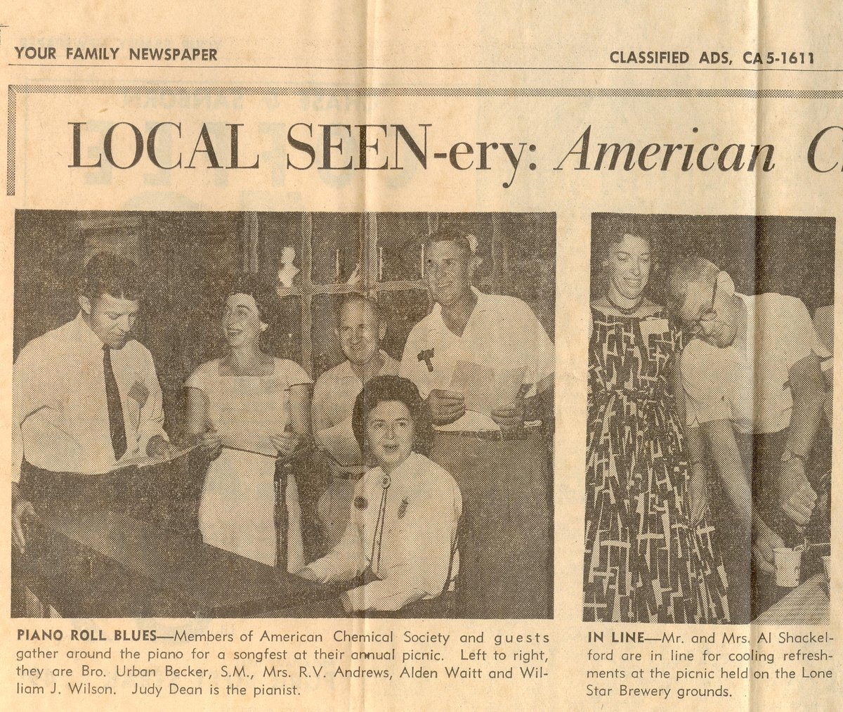 San Antonio ACS local section (@acs_satx) on Twitter photo We appreciate sharing these photos Dr. Joe Lambert which were taken during an ACS picnic in 1962. Thanks again Dr. Lambert for committing for >60 yrs with
<a href="/AmerChemSociety/">American Chemical Society</a> We appreciate sharing these photos Dr. Joe Lambert which were taken during an ACS picnic in 1962. Thanks again Dr. Lambert for committing for >60 yrs with
<a href="/AmerChemSociety/">American Chemical Society</a>