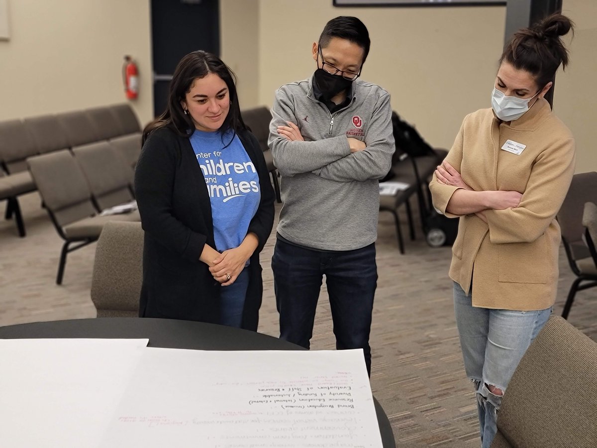 CCFInorman's tweet photo. Last week our staff and Board of Directors came together to focus on how to strategically advance our mission as a team. Thank you, @renniecook, for facilitating an amazing day of collaboration, inspiration and comradery. We are ready to take on 2022 (and beyond)! #CCFINorman https://t.co/lAxWj4u9Mu