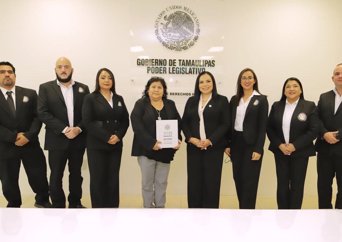 CODHETOFICIAL's tweet photo. 📌 Rinde informe la Licenciada Olivia Lemus, Presidenta de la #CODHET, ante H. Congreso del Estado de Tamaulipas su Informe de Actividades correspondiente al período 2021. 

https://t.co/XHaXn3kcu0

#TrabajandoPorTusDerechos 
#Tamaulipas https://t.co/NoSBOaVVtT