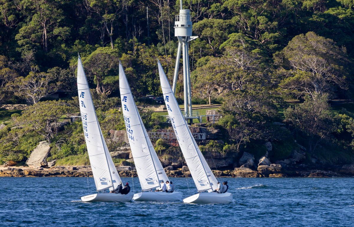 The twilight Milson Silver Goblets regatta kicked off last night on Sydney Harbour, JC first over the line in race 1. More racing all week. #etchellsaus #rsys <a href="/RSYS1862/">RSYS</a>