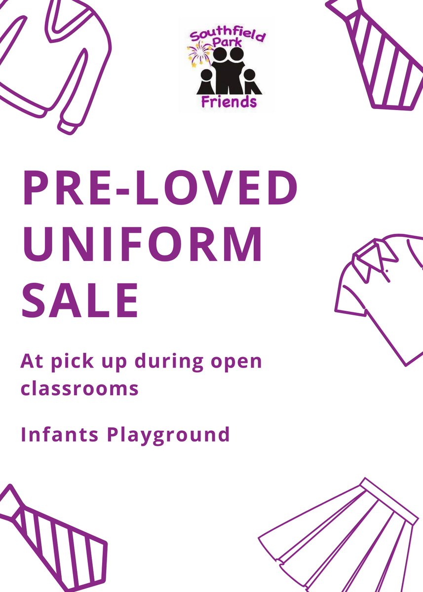 FoSPPEpsom's tweet photo. If you're in need of some extra uniform or your child keeps on growing out of the uniform they already have, we'll be in the infants playground at pick up on 3rd February. https://t.co/VB09YGLMIT