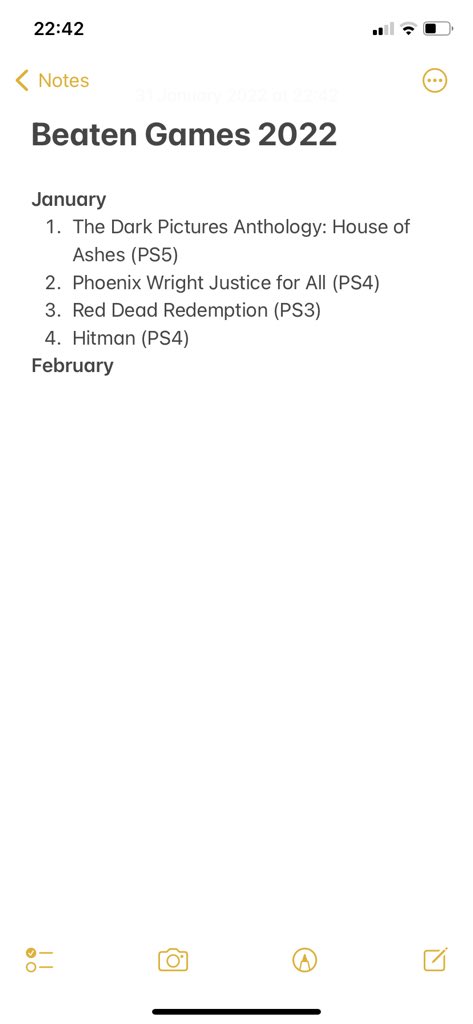 Just wrapped up Hitman’s campaign to bring the January total to four games beaten! Solid start to the year but going to be a hard one to top. Thanks in no part to Uni work and Red Dead Redemption 2 eating up my time 😭 #backlog