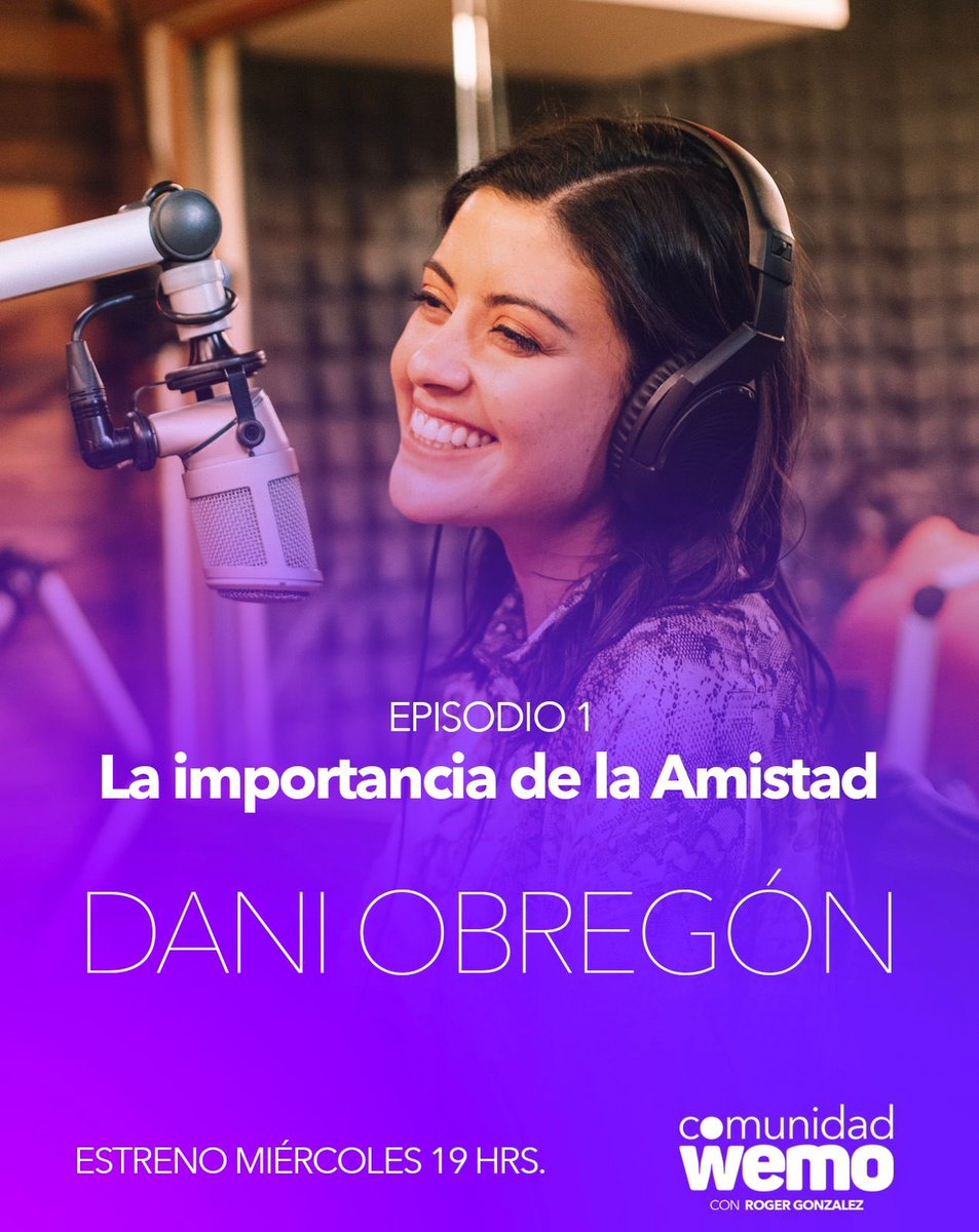 rogerlateshow's tweet photo. 🚨¿Tienes mejores amigos? No se pierdan este 02.02.22 el estreno de #ComunidadWemo en #Podcast con el tema “La importancia de la amistad” donde nos acompañará nuestra querida 👩🏻 @danielaobregon9 ⏰ 19:00 hrs 🚨

#RogerGonzalezShow #RGS #DanielaObregon https://t.co/57XPYW8Bdq