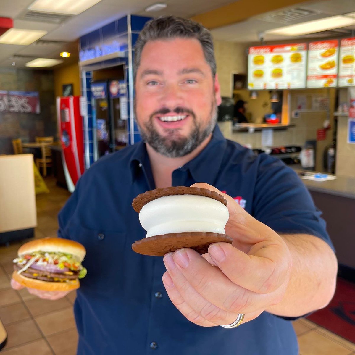 TexasBucketList's tweet photo. We’re celebrating 75 years of Dairy Queen being in Texas! This February you can get a 75-cent DQ Sandwich Treat with the purchase of a burger combo at regular price! Talk about well worth a stop on The Texas Bucket List!
#thetexasbucketlist #dairyqueen #texasstopsign #ad https://t.co/WnzGVht37q