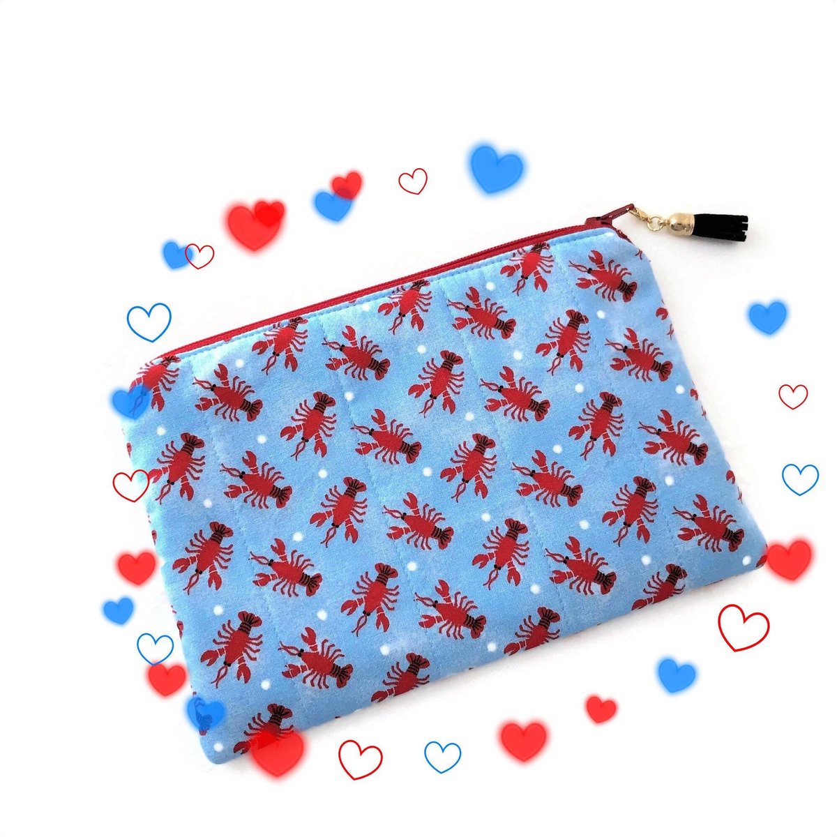 Excited to share this item from my #etsy shop: #cutepurse #lobsters #travelpouch #smallpurse etsy.me/3gibRXC