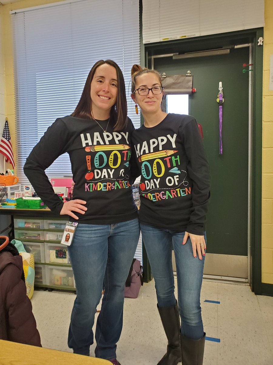 Had so much fun celebrating the 100th day of school with our kindergarten class! We enjoyed a silly journal entry about how we would look if we were 100 years old and surprised our kiddos with a picture of them at 100! Lots of memories were made today!💚
<a href="/KaitReder/">Kaitlin Reder</a> <a href="/GreenvilleES/">Greenville ES</a>