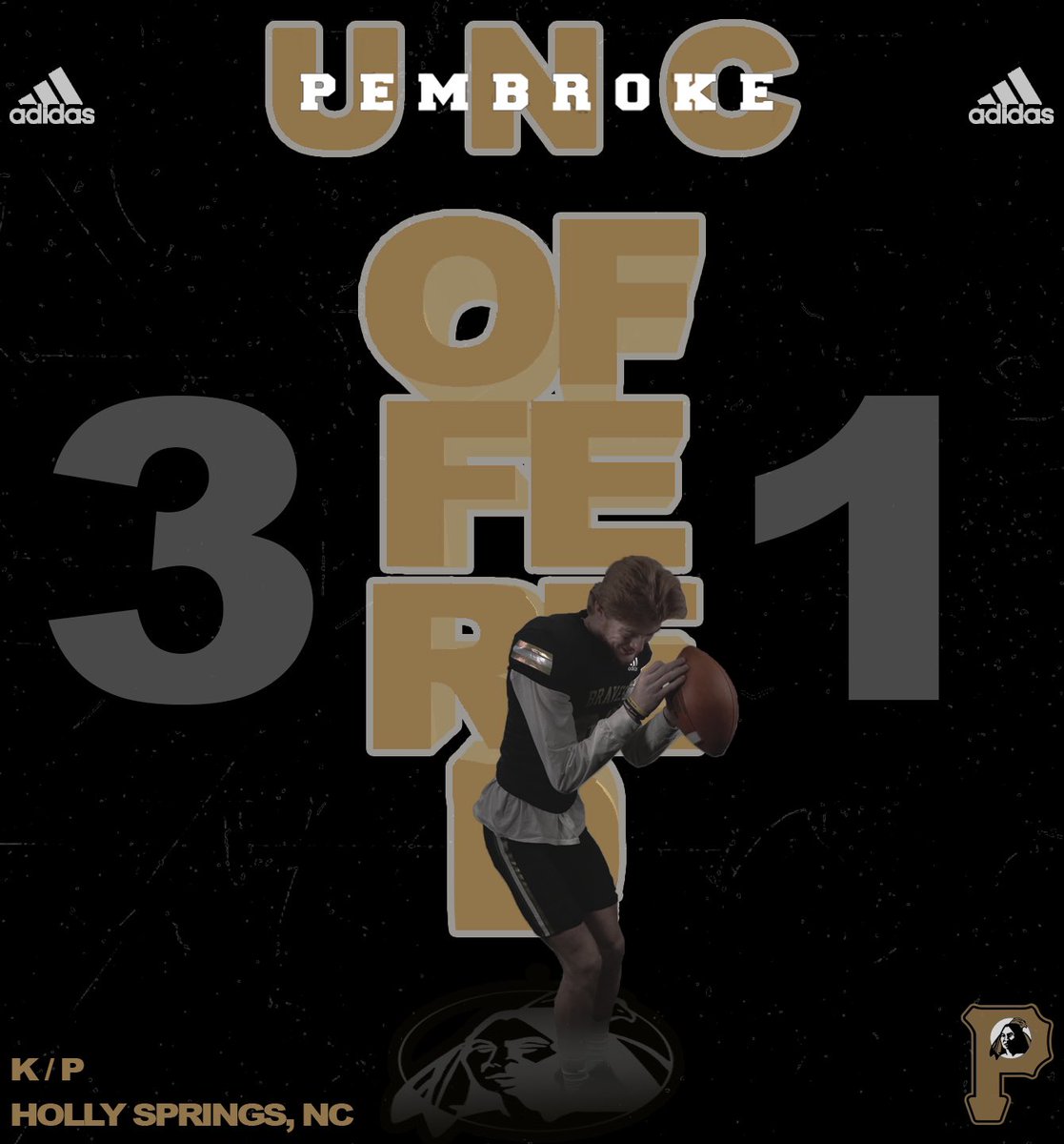 PaytonSowers's tweet photo. After having a great talk with @UNCP_CoachRich I’m blessed to announce I have received my first offer to continue my academic and football career at the University of North Carolina at Pembroke. Go Braves‼️@CoachL_UNCP @GoldenHawksFB @HSHSFB https://t.co/RZEeK16kev