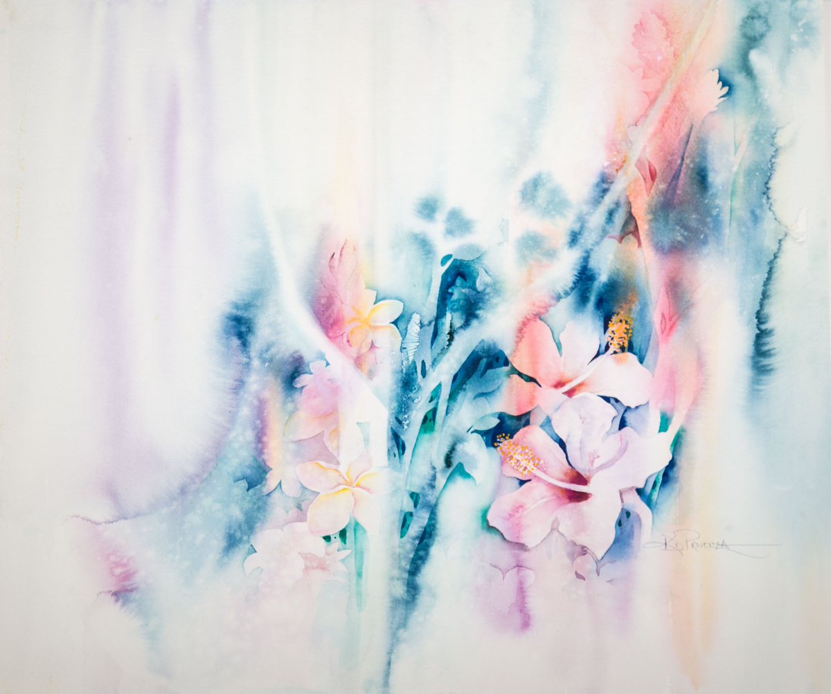 ProvenzaArt's tweet photo. Flowers of Hawaii 🌺  
#art #watercolor #watercolorart #watercolorpainting #nft #nfts #nftart #WomeninNFTs #birdofparadise #plumaria #hibiscus #flowers https://t.co/xN9j6AyeaS