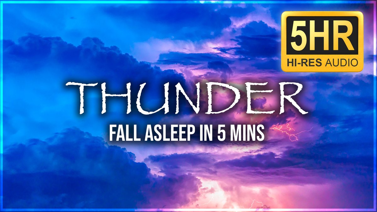 RelaxingFlow21's tweet image. youtu.be/vBJQ_KooflI
When it rains, there is more water vapor in the air, it results in lower air pressure and a relative decrease in oxygen content.
A thunderstorm is a sensory experience, and sound plays a huge part. The sound is very rhythmic, helping you feel more sleepy.