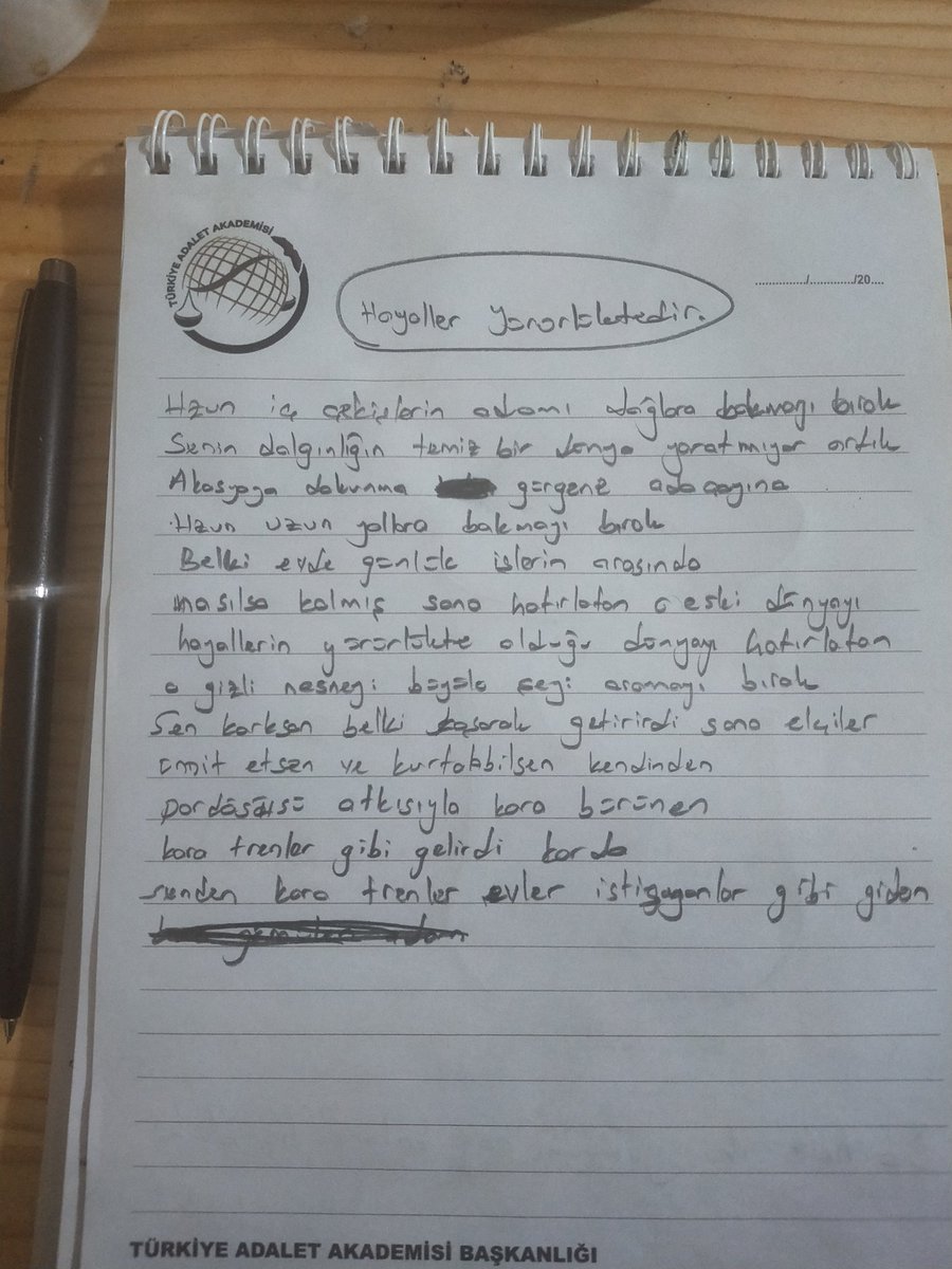 Kış insanı şiire başlatır, inandım.