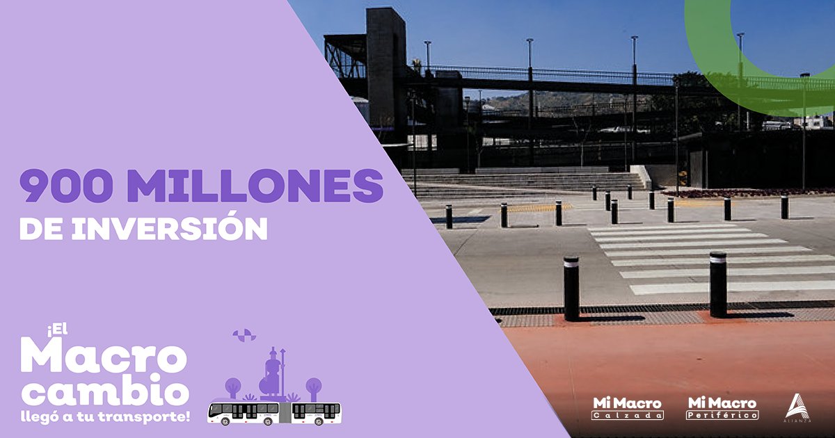 Para lograr un sistema de transporte digno, en Mi Macro Periférico invertimos 900 millones en la adquisición de las unidades troncales y complementarias, todo en beneficio de nuestros usuarios.
#MiMacroCalzada #MiMacroPeriférico #TransporteSeguro #NosMueveQueLleguesBienATuDestino