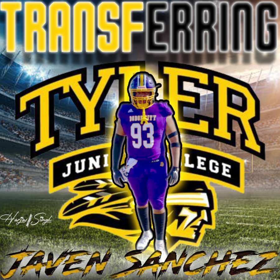 JavenSanchez1's tweet photo. I have transferred to Tyler Junior College with all 4 years of my eligibility left ,also my recruitment is still 100% open and I am a full division 1 qualifier with a previous season of college film.#STAYDOWN @JUCOFFrenzy @JuCoFootballACE https://t.co/3qfSqWlwgy