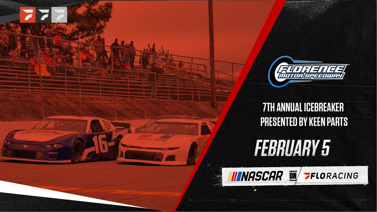 Tune in this weekend on <a href="/FloRacing/">FloRacing</a> for the @FlorenceMSpdwy 7th Annual Icebreaker 🧊🏁