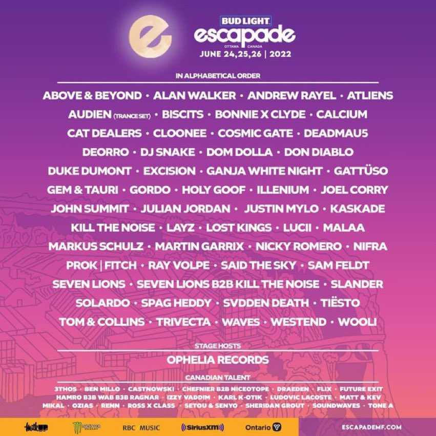 AllTimeEDM's tweet photo. This line up 🥵 https://t.co/88HJaHG2lH