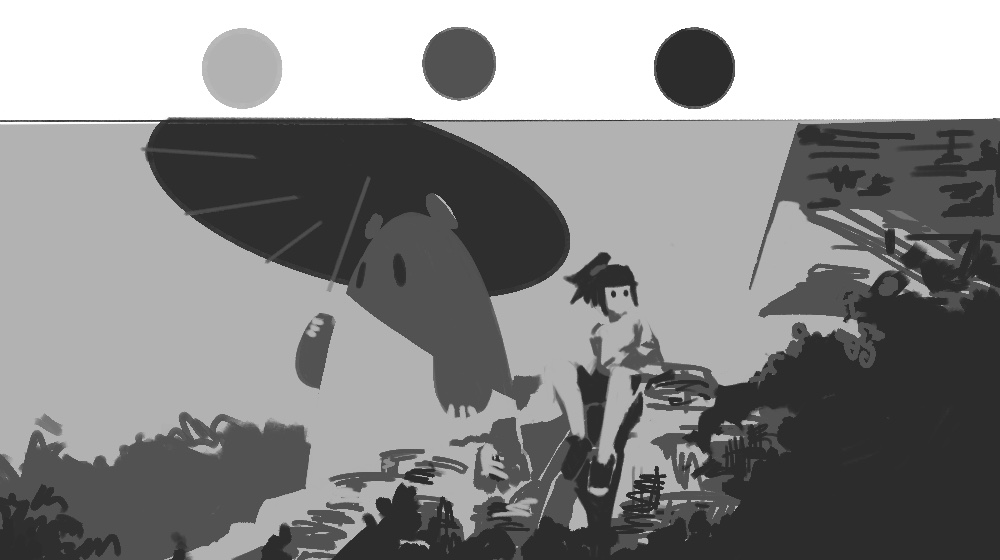 VisdevE's tweet image. more value studies ... only 3 colors this time

#art #sketch