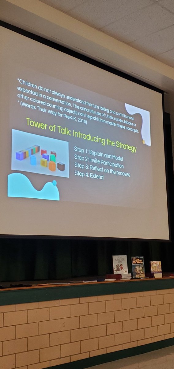 RBeachFCPS's tweet photo. R4K and building rich vocabulary. I can't wait to use the Tower of Talk to support speaking and listening. #fcpsece #TeamKindergarten @MrsHahnKay https://t.co/tVnWLn8qYo
