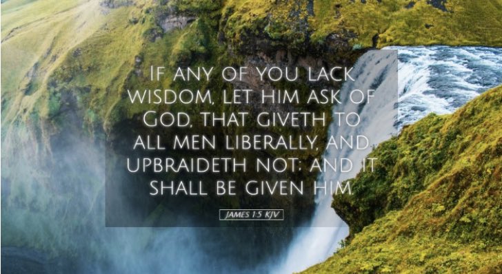 “If any of you lack wisdom, let him ask of God, that giveth to all men liberally, and upbraideth not; and it shall be given him.”
James 1:5 KJV
#TheWord #VerseOfTheDay #GTAMinistries