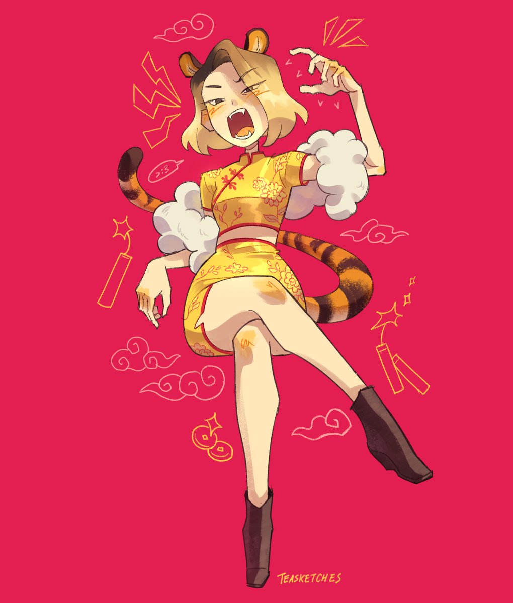 teasketches's tweet photo. 🐯🧨happy year of the tiger!!! #LunarNewYear https://t.co/kuykHHwMCu