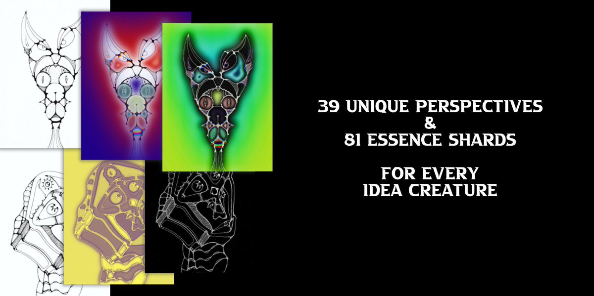 AgniVisions's tweet photo. 💥Our AgniVisions Artist is prepairing the first 18 Idea Creatures to be released, each split in 39 perspectives and 81 shards, to emerge in NFT form.💥 https://t.co/PBle4J9o7i