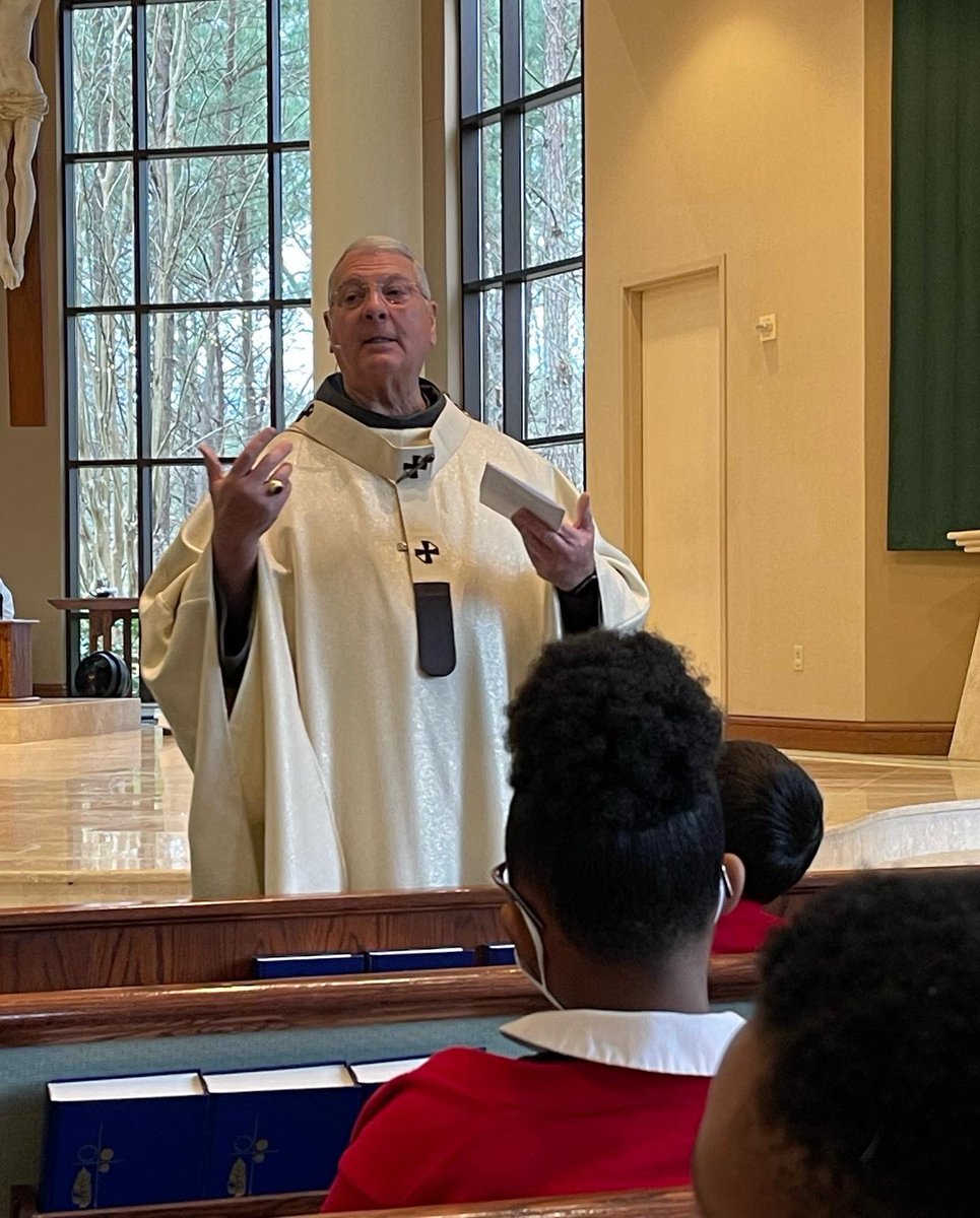 OLV_Tyrone's tweet photo. So thankful to kick off #catholicschoolsweek with mass celebrated by Archbishop Hartmayer. Thank you Archbishop for your encouraging words and for stopping by the school one last time before we close. #csw2022 #weareolv https://t.co/lgKwgdL5xN