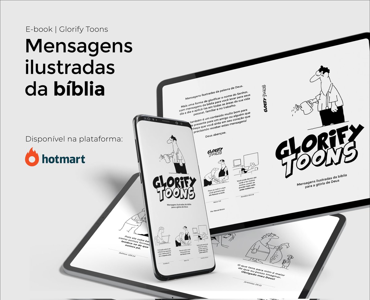 Recurtando afiliados Hotmart
E-book com mensagens ilustradas da Bíblia para você levar para seus dia a dia e aplicá-las em todas as áreas da sua vida pessoal, familiar e no trabalho.

Link:
Hotmart: bit.ly/glorifytoons

#glorifytoons #biblia  #evangelio #evangelico #hotmart