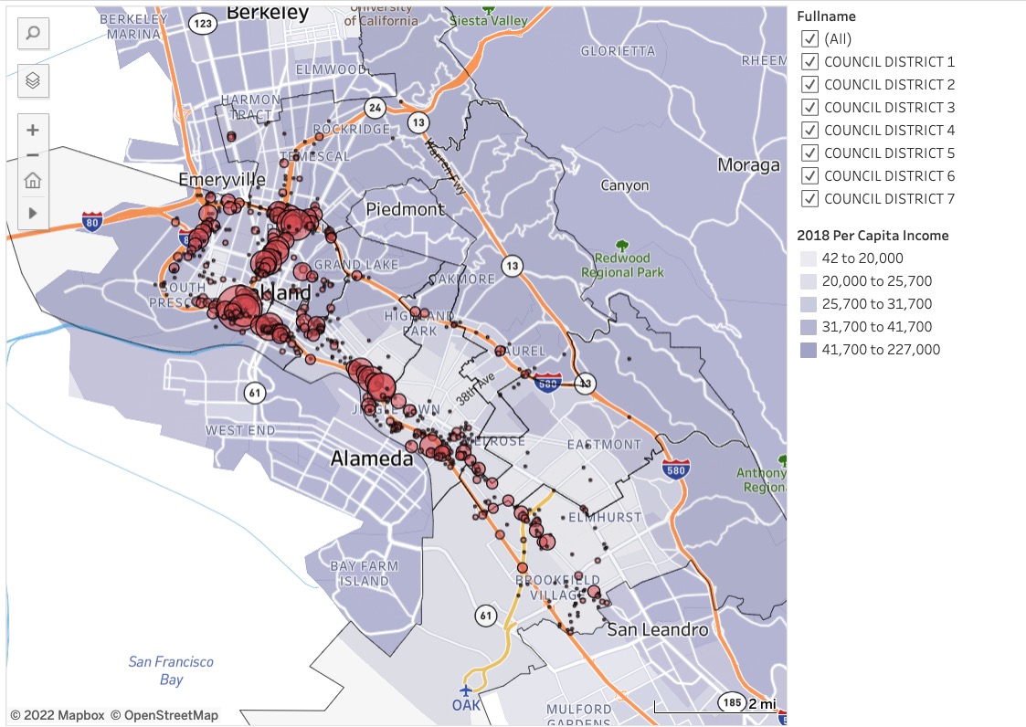 Student projects from my #dataviz class <a href="/ucbsoj/">Berkeley Journalism</a>
7/ <a href="/SabrinaKharrazi/">Sabrina Armaghan Kharrazi</a> on fires at encampments of unhoused people in Oakland
paldhous.github.io/ucbdataviz/202…