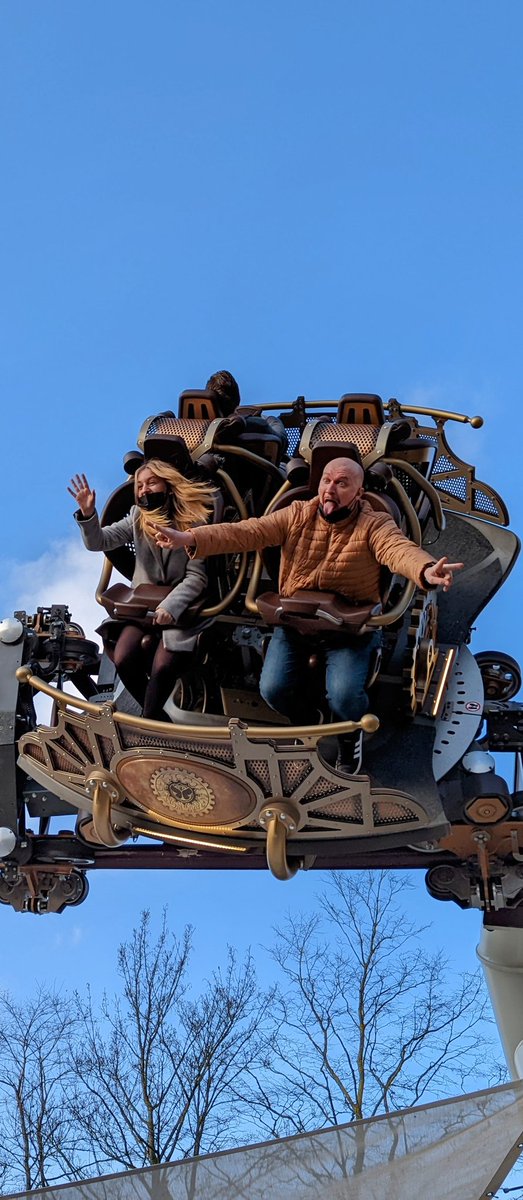 coasterhobby's tweet photo. Look how happy this guy is 🤪. Ride To Happiness at Plopsaland De panne https://t.co/DPnmvwYqUL