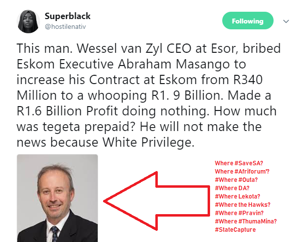 Did you know Apartheid broederbond controlled <a href="/Naspers/">Naspers</a> shut down #ANN7 because they exposed looting of R5-billion at <a href="/TreasuryRSA/">National Treasury</a> (IFMS)? Evergreen contracts at SAA, SOE's..Eskom WMC corruption.Lucky the least of our problems! <a href="/tshepo_kgadima/">Tshepo Kgadima</a>