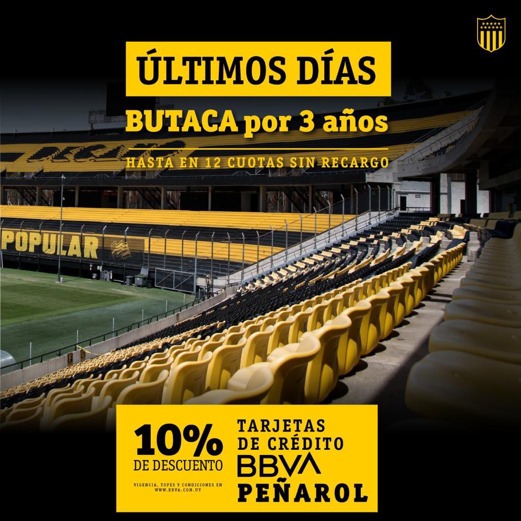 OficialCAP's tweet photo. ¡Peñarol te da una nueva oportunidad para que puedas asegurarte tu lugar en el Campeón del Siglo por los próximos tres años! 

Tu butaca te espera para que sigas haciendo historia junto al club de tus amores.

Conocé más en: https://t.co/1EgCc8gkmF https://t.co/tgCyv55J5H