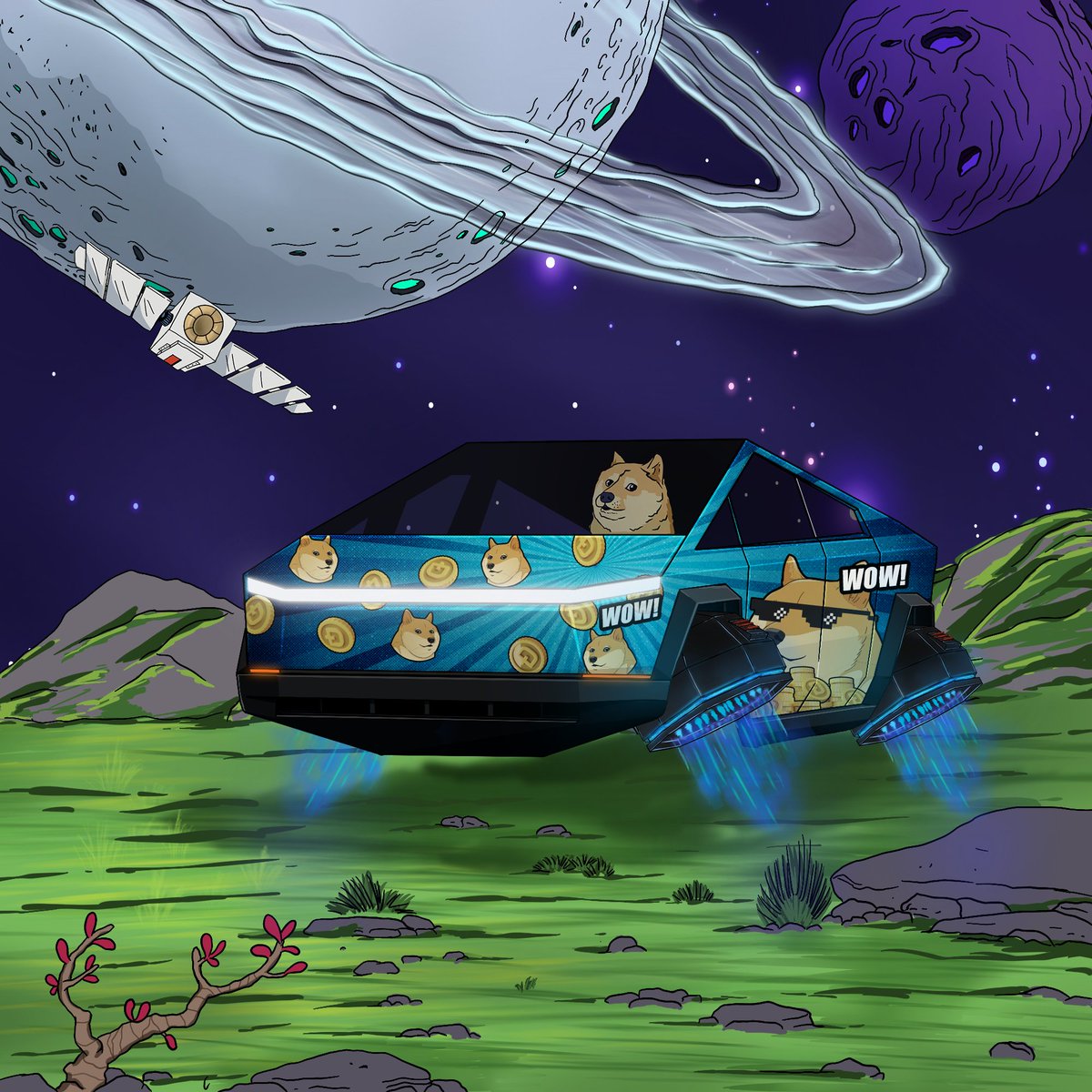 CyberTruckNFT's tweet photo. such wow cybertruck nft #doge #cybertruck #NFT https://t.co/9BXIHLKaPz