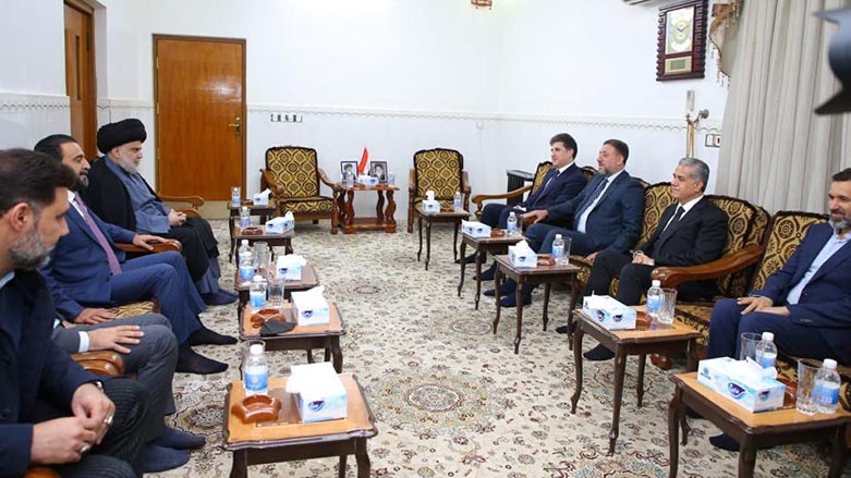 peyamakurd's tweet photo. Neçirvan Barzani, Sadr ile Necef'te yeni hükümeti görüştü

https://t.co/12fDyF3vFh

#Kurdistan #Iraq #Bagdad #Erbil #KDP #MesudBarzani #Necef #Halbusi #NeçirvanBarzani #KRG #IrakParlamentosu #SadrHareketi https://t.co/CNwj8xYscb