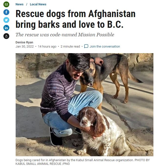 Thank you @VancouverSun for covering this mission. Read the story here: l8r.it/kOIr #afghanistanevacuation #ksar #missionpossible