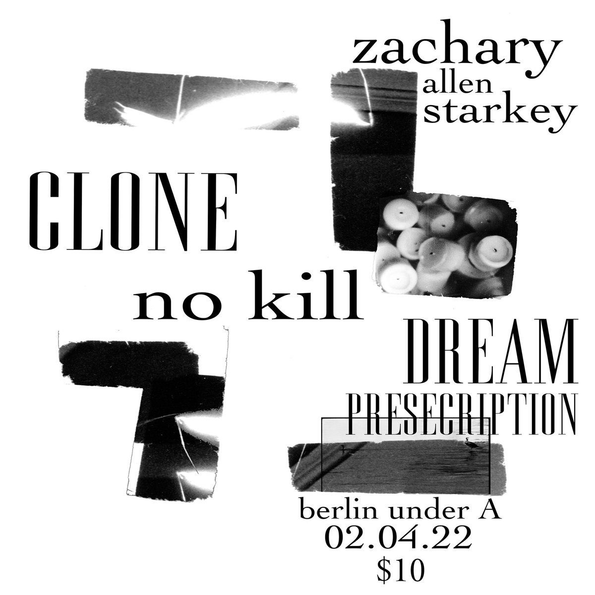 Friday 2/04! We’re live at Berlin with Clone, <a href="/dreamrxband/">Dream Prescription</a> &amp; <a href="/ZacheryAStarkey/">ZACHERY ALLAN STARKEY aka ZAS aka ZGRT</a>. Music starts at 7:30 sharp, come early &amp; stay late to dance.⚡️💃 Tix: link.dice.fm/2457Wle1gnb