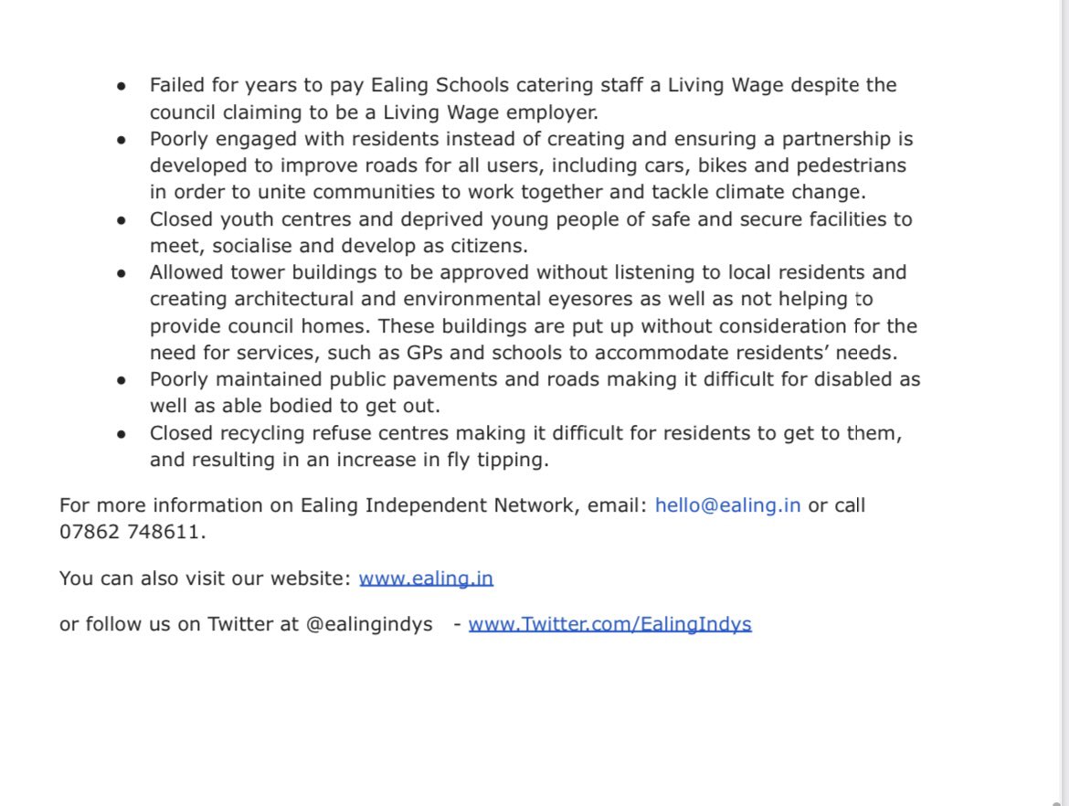 Ealing Independent Network | We care about people tweet media