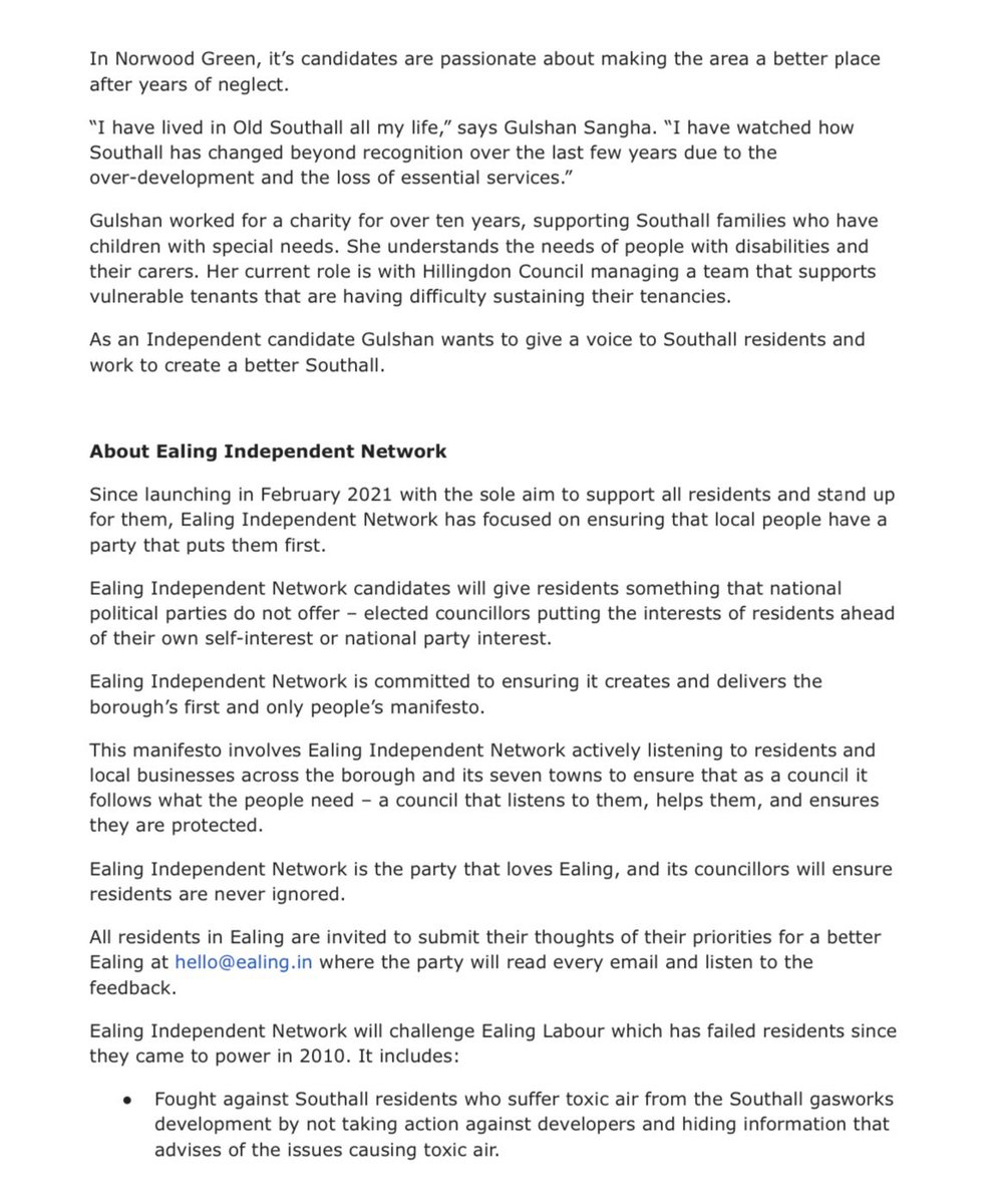 Ealing Independent Network | We care about people tweet media