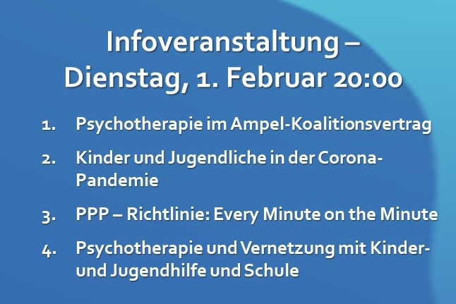 kjpbayern's tweet photo. Das Bündnis KJP Bayern stellt sich vor - Onlineveranstaltung am morgigen Dienstag um 20:00 Uhr. Anmeldungen unter kontakt@buendnis-kjp-bayern.de #kammerwahl #ptkbayern #kjp #verfahrensvielfalt #ppp_rl #psychotherapie #pandemie #kinder #jugendliche #vakjp @DPtVBund @bvvp_bund https://t.co/emqbbdW8oC