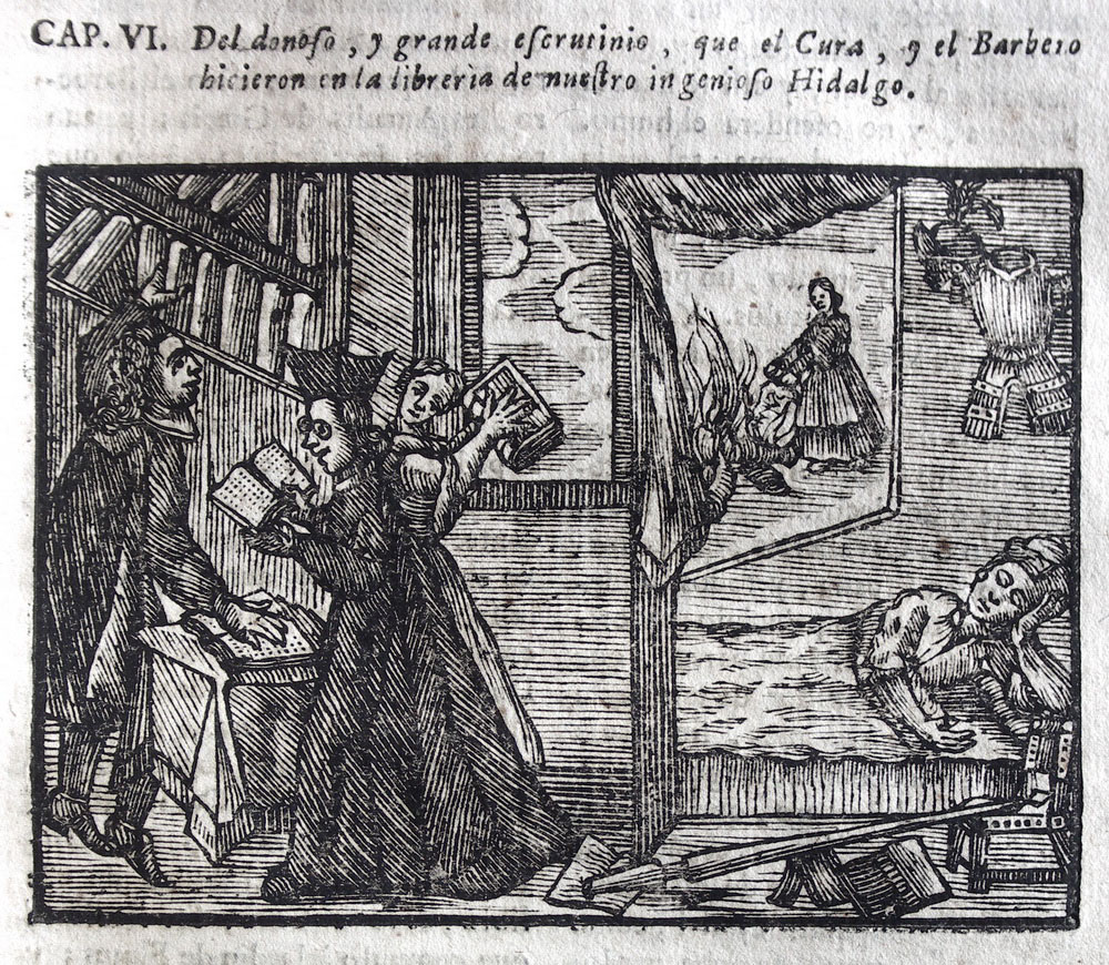 Muñatón fue el sabio que prendió fuego a la biblioteca de #DonQuijote, según el engaño de su sobrina. 
¿De dónde surge este nombre?. 
👉 Procurador de alcabalas de Quintanar a finales del XVI, y poseedor de una gran biblioteca. 
El #Quijote guarda más de lo que pensamos...