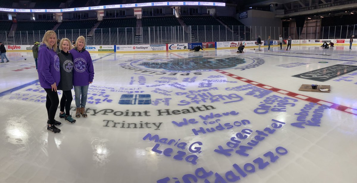 We had the opportunity to write many loved ones names on the ice today!