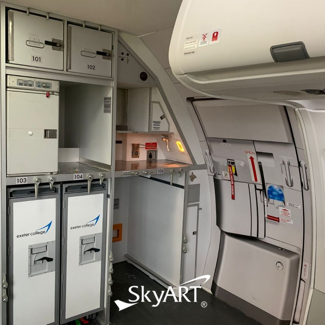 SkyArtSocial's tweet photo. We have successfully completed the installation of a new Cabin Crew Service Trainer in Exeter College, UK.
The device is equipped with state-of-the-art features.
#SkyArt #cabincrewtraining #cabinServiceTrainer #skyartsimulators #ExeterCollege https://t.co/RR5rhPfblf