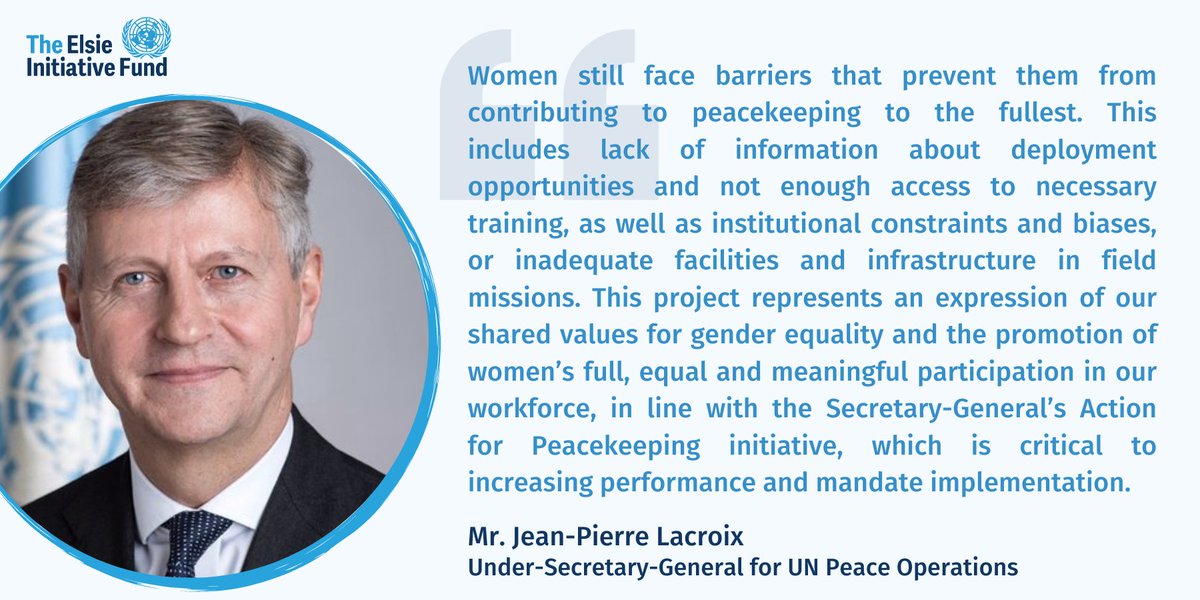 This <a href="/UNIFIL_/">UNIFIL</a> project represents an expression of our shared values for #GenderEquality &amp; the promotion of women’s full, equal &amp; meaningful participation in our workforce. 

- USG of Peacekeeping <a href="/Lacroix_UN/">Jean-Pierre Lacroix</a>