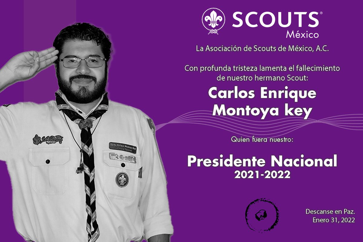 scoutsdemexico's tweet photo. Descanse en paz. https://t.co/AAKXcVyuAW