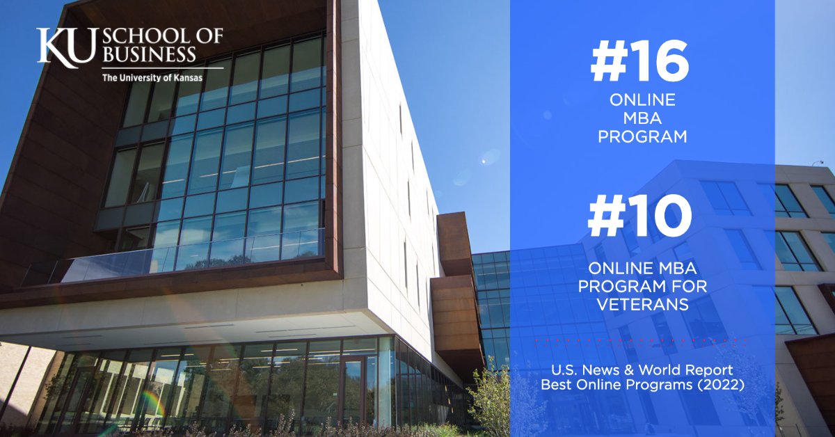 “Our continued improvement in these rankings over the past few years reflects our school’s commitment to delivering a high-quality graduate management education to students across Kansas, the nation and beyond.” rockcha.lk/OnlineMBA-rank…
